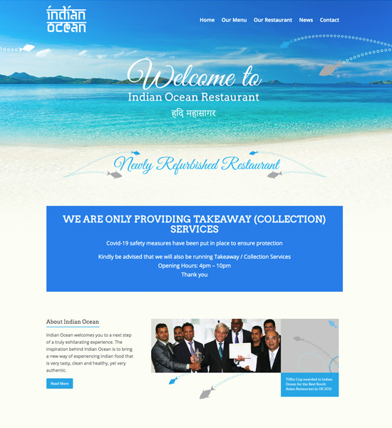 Custom Websites - Indian Ocean